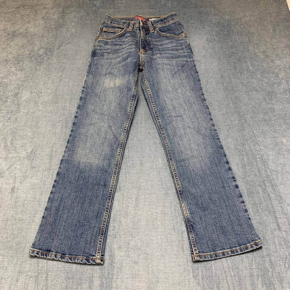 Wrangler Jeans Women 12 Slim 22x27 Blue Denim Cotton Stretch Classic Bootcut Leg